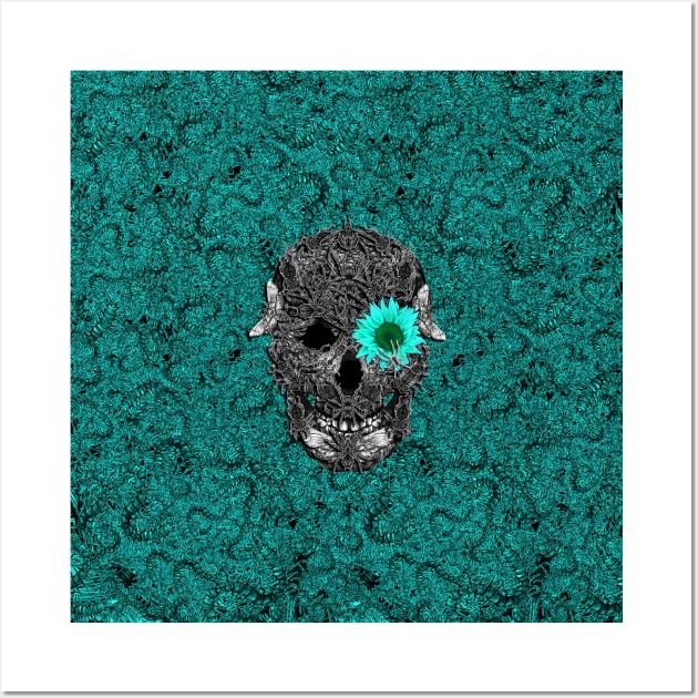 Insect Skull with pattern Wall Art by fakeface